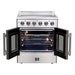 Forno Galiano 30" Freestanding French Door Electric Range FORNO