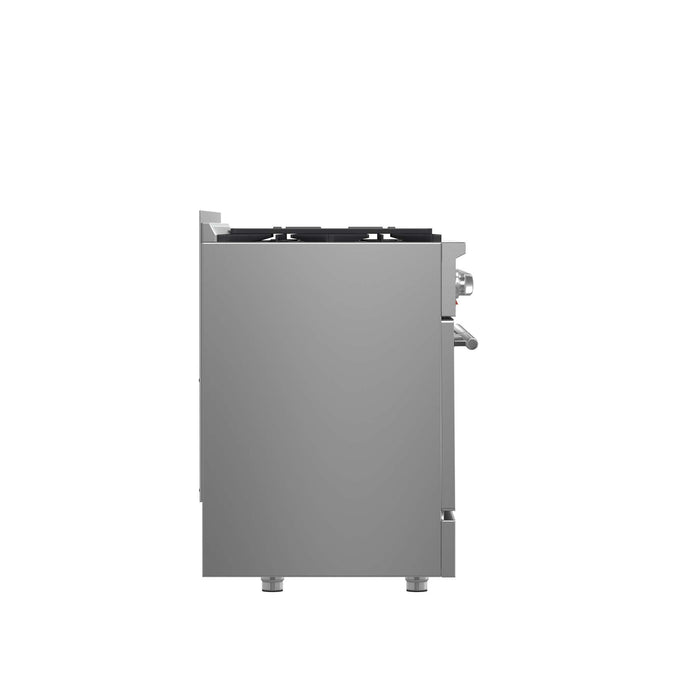FORNO Galiano 48-inch Gas Range Stainless Steel, 8 Burners, 107,000 BTU, Griddle, 6.58 cu.ft. Double Oven FORNO