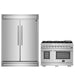 Forno Premium 2-Piece Bundle - Capriasca 48" Range, Maderno 28" Units with Trim FORNO