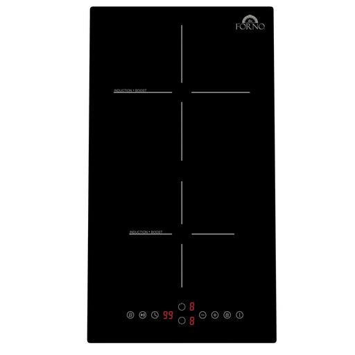 Forno Parco 12-Inch Induction Cooktop, 2 Zones, 3600W, Touch Control, 9 Power Levels & Booster Function FORNO