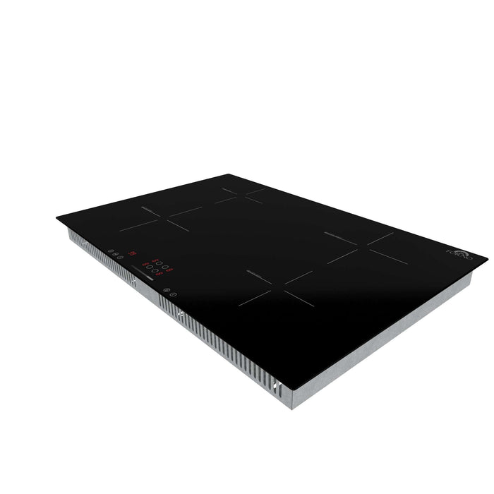 Forno Parco 30-Inch Induction Cooktop, 4 Zones, 7200W, Touch Control, 9 Power Levels & Booster Function FORNO
