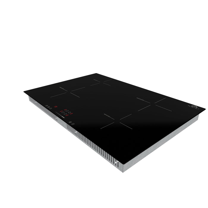 Forno Parco 30-Inch Induction Cooktop, 4 Zones, 7200W, Touch Control, 9 Power Levels & Booster Function FORNO