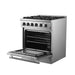 Forno Marco 30" Dual Fuel Range, 4 Burners, 37,000 BTU, 4.32 cu.ft. Convection Oven FORNO