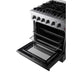 Forno Marco 30" Dual Fuel Range, 4 Burners, 37,000 BTU, 4.32 cu.ft. Convection Oven FORNO
