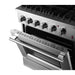 Forno Marco 30" Dual Fuel Range, 4 Burners, 37,000 BTU, 4.32 cu.ft. Convection Oven FORNO