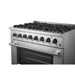 Forno Marco 36-Inch Dual Fuel Range, 6 Sealed Burners - 67,000 BTU, 5.36 cu.ft. True Convection Oven FORNO