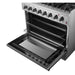 Forno Marco 36-Inch Dual Fuel Range, 6 Sealed Burners - 67,000 BTU, 5.36 cu.ft. True Convection Oven FORNO