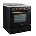 Forno Paolo 30" Freestanding Electric Range in Black, 4.38 cu.ft. True Convection Oven FORNO