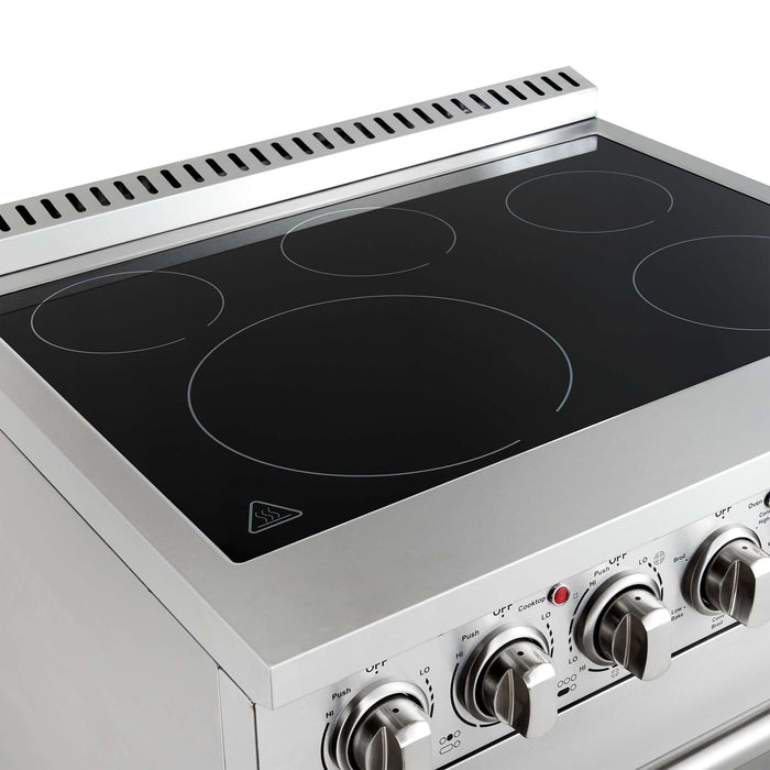 Forno Paolo 30" Freestanding Electric Range in Stainless-Steel, 4.38 cu.ft. True Convection Oven FORNO