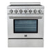 Forno Paolo 30" Freestanding Electric Range in Stainless-Steel, 4.38 cu.ft. True Convection Oven FORNO