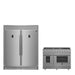 Forno Premium 2-Piece Bundle - Galiano 48" Dual Fuel Range, 60" Convertible Refrigerator FORNO