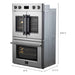 Forno Asti 30" Electric French Door Double Oven FORNO
