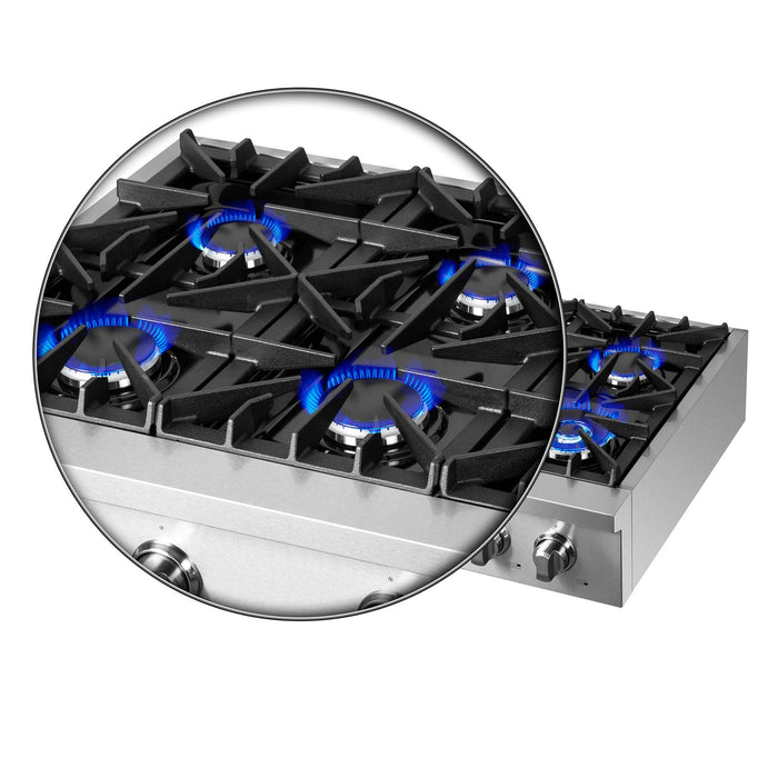Forno Cossato Alta Qualita 36" Pro-Style Gas Rangetop FORNO