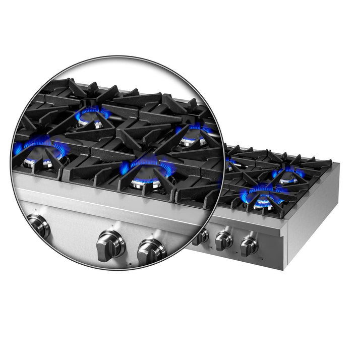 Forno Cossato Alta Qualita 48" Pro-Style Gas Rangetop FORNO