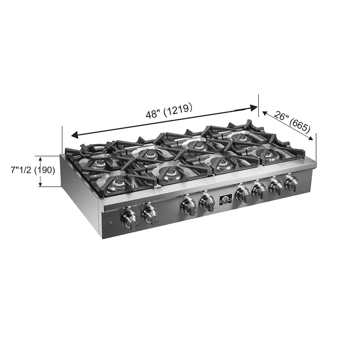 Forno Spezia Alta Qualita 48" Pro-Style Gas Rangetop FORNO