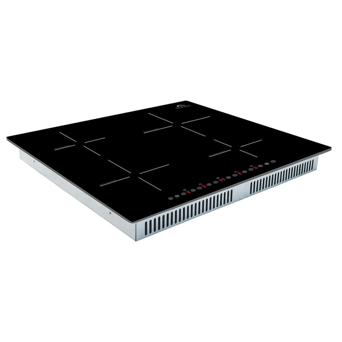 Forno Parco 24-Inch Induction Cooktop, 4 Zones, 7200W, Touch Control, 9 Power Levels & Booster Function FORNO