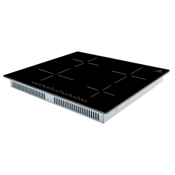Forno Parco 24-Inch Induction Cooktop, 4 Zones, 7200W, Touch Control, 9 Power Levels & Booster Function FORNO