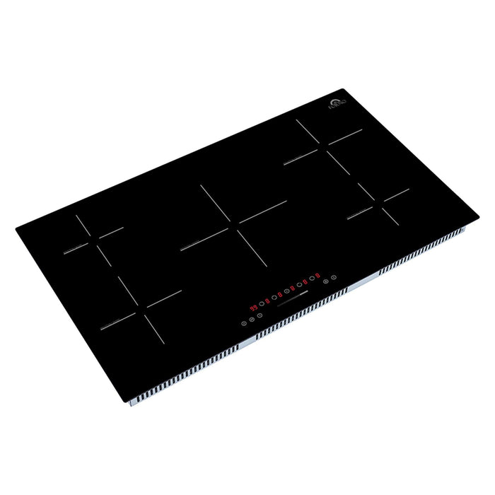 Forno Parco 36-Inch Induction Cooktop, 5 Zones, 10200W, Touch Control, 9 Power Levels & Booster Function FORNO