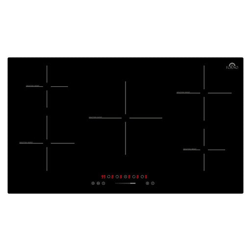 Forno Parco 36-Inch Induction Cooktop, 5 Zones, 10200W, Touch Control, 9 Power Levels & Booster Function FORNO
