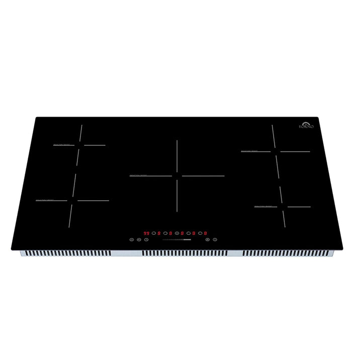 Forno Parco 36-Inch Induction Cooktop, 5 Zones, 10200W, Touch Control, 9 Power Levels & Booster Function FORNO