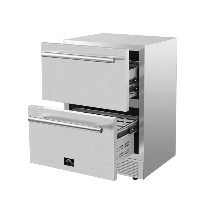 Forno Como 24" Indoor Outdoor Drawer Refrigerator, 4.87 cu.ft. FORNO