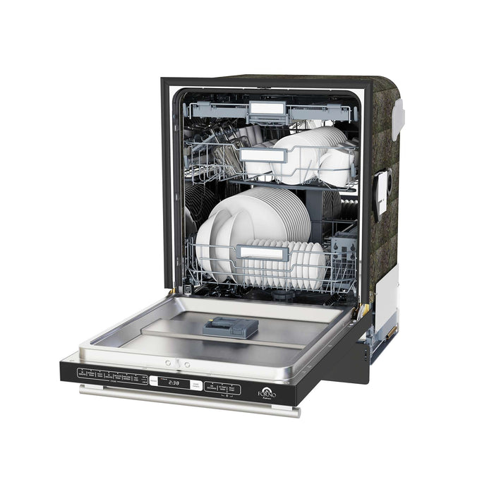Romano Espresso 24" Built-In Black Dishwasher FORNO