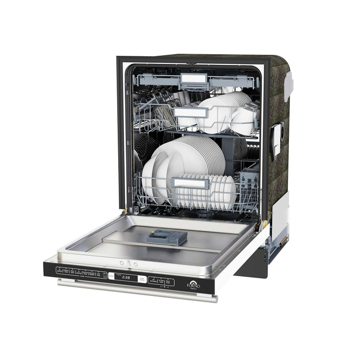 Romano Espresso 24" Built-In White Dishwasher FORNO