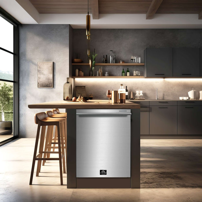 Forno Pozzo 24" Stainless-Steel Tall-tub, Top Control, SS Dishwasher FORNO