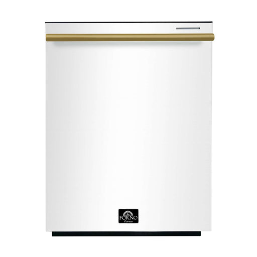 Forno Pozzo 24 " Built-In Tall Tub Top Control White Dishwasher, 49 dBA FORNO