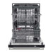 Forno Pozzo 24 " Built-In Tall Tub Top Control White Dishwasher, 49 dBA FORNO