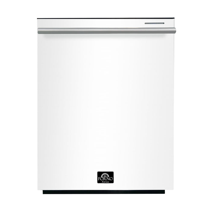 Forno Pozzo 24 " Built-In Tall Tub Top Control White Dishwasher, 49 dBA FORNO