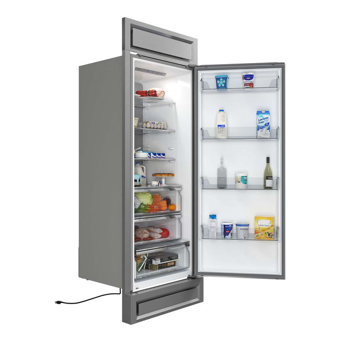 Forno Maderno 28" Built-In Convertible Refrigerator, 13.6 cu.ft. Right Swing with Decorative Grill - 32" Wide FORNO