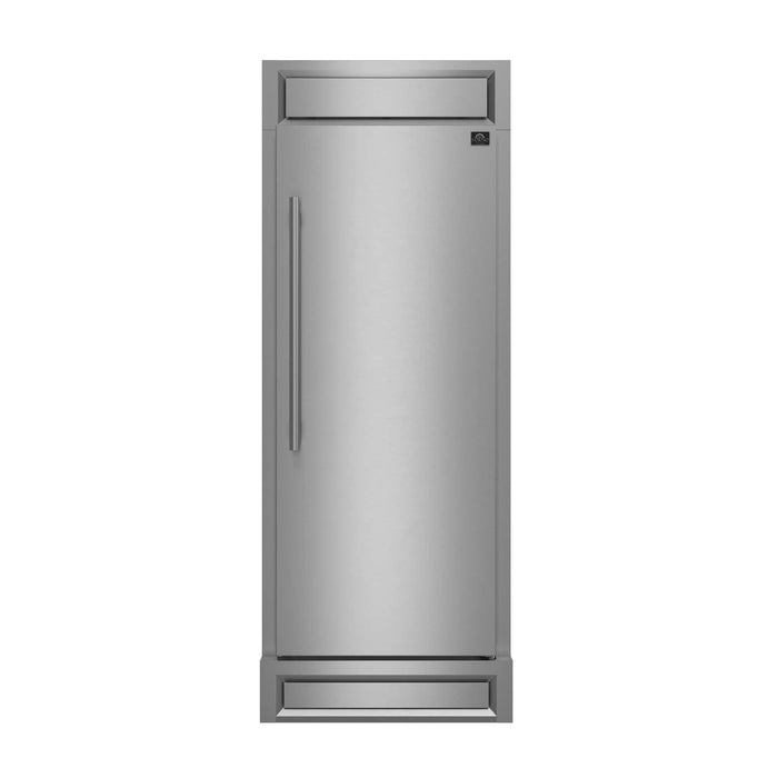 Forno Maderno 28" Built-In Convertible Refrigerator, 13.6 cu.ft. Right Swing with Decorative Grill - 32" Wide FORNO