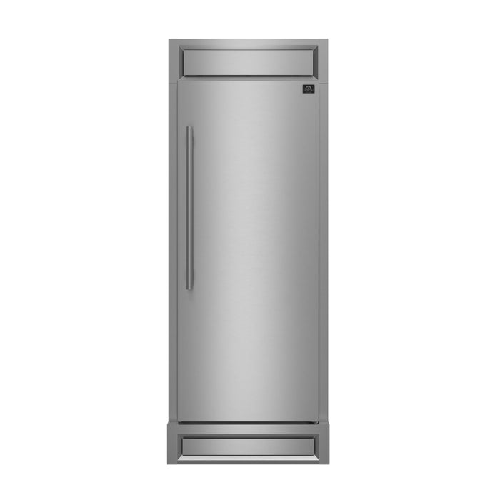 Forno Maderno 28" Built-In Convertible Refrigerator, 13.6 cu.ft. Right Swing with Decorative Grill - 32" Wide FORNO