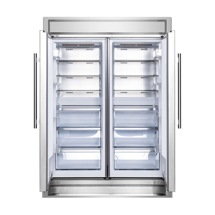 Forno Maderno 2-28 " Wide Units with Decorative Trim - 84" High Convertible Refrigerator/Freezer, 27.2 cu.ft FORNO