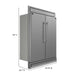 Forno Maderno 2-28 " Wide Units with Decorative Trim - 84" High Convertible Refrigerator/Freezer, 27.2 cu.ft FORNO