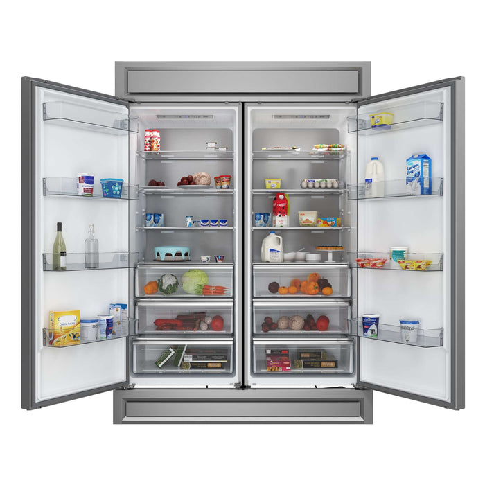 Forno Maderno 2-28 " Wide Units with Decorative Trim - 84" High Convertible Refrigerator/Freezer, 27.2 cu.ft FORNO