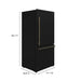 Forno Milano Espresso 31" Black 17.2 cu. ft FORNO