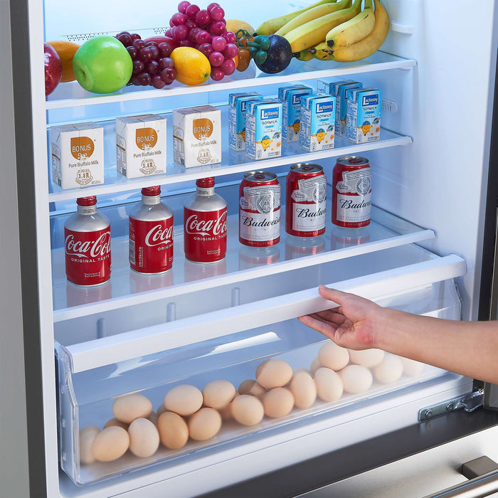 Forno Milano Espresso 31" Stainless 17.2 cu. ft. Right Swing Bottom Freezer Refrigerator FORNO