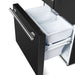 Forno Gallipoli Espresso 30" Black French Door Refrigerator, 17.5 Cu.Ft., Bottom Freezer, Ice Maker FORNO