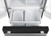 Forno Gallipoli Espresso 30" Black French Door Refrigerator, 17.5 Cu.Ft., Bottom Freezer, Ice Maker FORNO