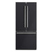 Forno Gallipoli Espresso 30" Black French Door Refrigerator, 17.5 Cu.Ft., Bottom Freezer, Ice Maker FORNO