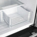Forno Gallipoli Espresso 30" Black French Door Refrigerator, 17.5 Cu.Ft., Bottom Freezer, Ice Maker FORNO