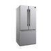 Forno Gallipoli 30" French Door Refrigerator, 17.5 Cu.Ft. Bottom Freezer, Stainless Steel, Ice Maker FORNO