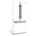 Forno Gallipoli Espresso 30" White French Door Refrigerator, 17.5 Cu.Ft., Bottom Freezer, Ice Maker FORNO