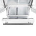Forno Gallipoli Espresso 30" White French Door Refrigerator, 17.5 Cu.Ft., Bottom Freezer, Ice Maker FORNO
