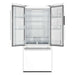 Forno Gallipoli Espresso 30" White French Door Refrigerator, 17.5 Cu.Ft., Bottom Freezer, Ice Maker FORNO