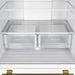 Forno Gallipoli Espresso 30" White French Door Refrigerator, 17.5 Cu.Ft., Bottom Freezer, Ice Maker FORNO