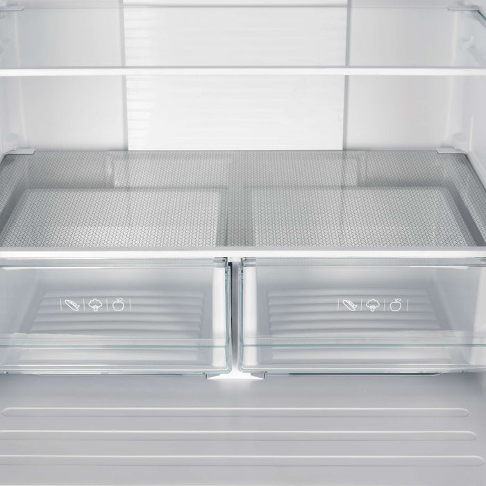 Forno Gallipoli 30" French Door Refrigerator, 17.5 cu.ft. Capacity & Decorative Grill - 34" Wide FORNO