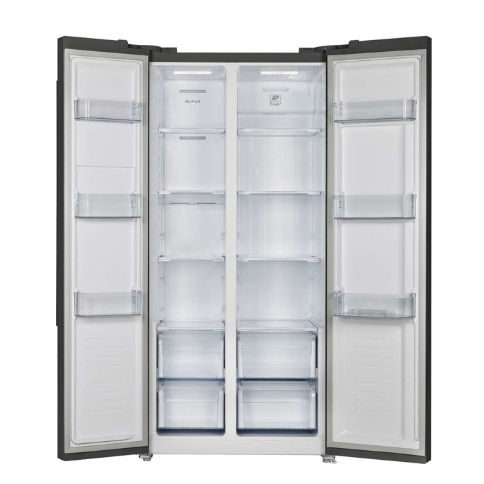 Forno Salerno Espresso 33" Side-by-Side 15.6 Cu.Ft. Black Refrigerator FORNO
